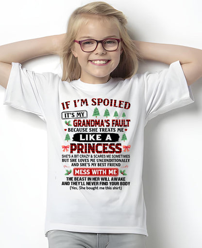 CHRISTMAX T-SHRIT FOR GRANDDAUGHTER - GIFT FROM GRANDMA - tracy00