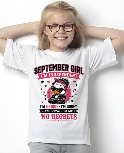 SEPTEMBER - I'M UNIQUE GOOFY LOYAL T-shirt For WOMAN - TRACY09 (SKU2608-421-09)