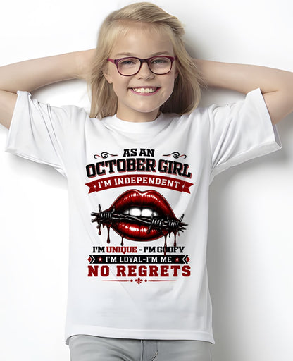 OCTOBER - I'M UNIQUE GOOFY LOYAL For WOMAN T-Shirt - TRACY10 (SKU2608-478-10)