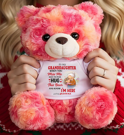 TO MY GRANDDAUGHTER - TEDDY BEAR, A BIG HUG FROM GRANDMA - tracy00