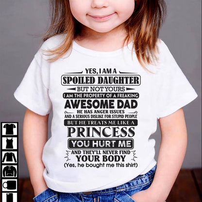 Yes, I Am A Spoiled Daughter – Gift For Daughter From Dad – xuan00 (SKU12-267-00)