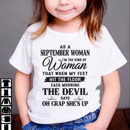 AS A SEPTEMBER WOMAN – T-SHIRT FOR WOMAN – xuan09 (SKU26T-01-36-09)