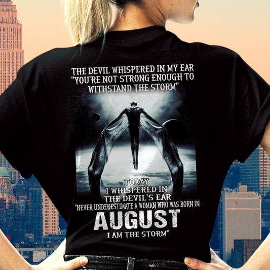August - The Devil Whispered In My Ear - T-Shirt For Woman - XUAN08 (SKU-CHAUU-08)