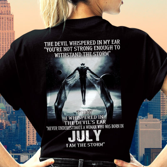 July - The Devil Whispered In My Ear - T-Shirt For Woman - XUAN07 (SKU-CHAUU-07)