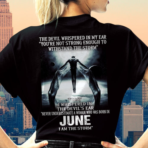 June - The Devil Whispered In My Ear - T-Shirt For Woman - XUAN06 (SKU-CHAUU-06)