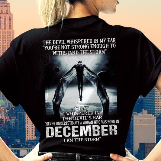 December - The Devil Whispered In My Ear - T-Shirt For Woman - XUAN12 (SKU-CHAUU-12)