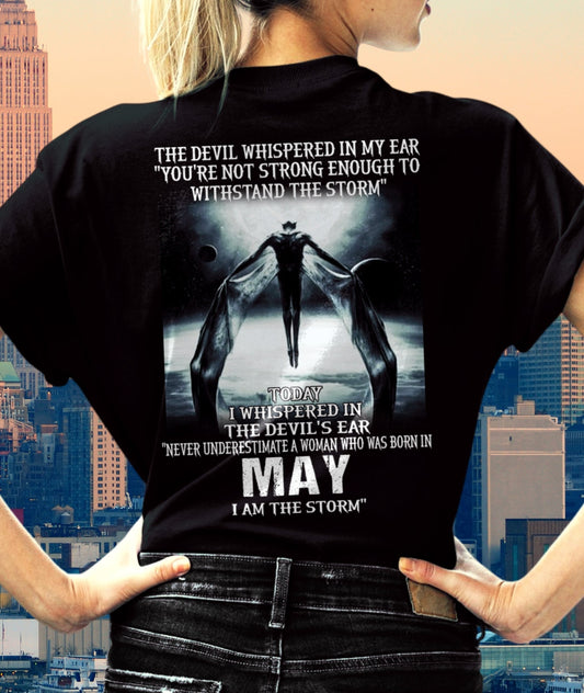 May - The Devil Whispered In My Ear - T-Shirt For Woman - XUAN05 (SKU-CHAUU-05)