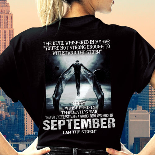 September - The Devil Whispered In My Ear - T-Shirt For Woman - XUAN09 (SKU-CHAUU-09)
