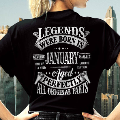 Legends Were Born In January - T Shirt For Woman - XUAN01 (SKU08-37-01)
