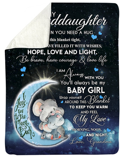 Special Gift For Your Granddaughter Blanket - From Grandma (SKUB06-85)