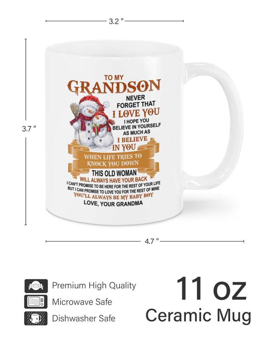 TO GRANDSON MUG 01 - GIFT FROM GRANDMA - tracy00