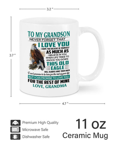 TO GRANDSON MUG 02 - GIFT FROM GRANDMA - tracy00