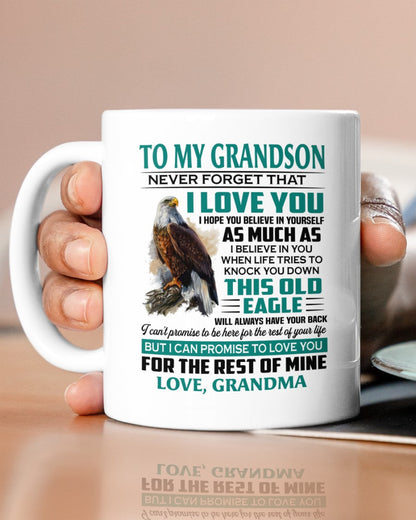 TO GRANDSON MUG 02 - GIFT FROM GRANDMA - tracy00