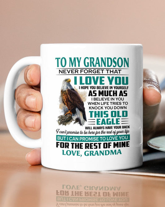TO GRANDSON MUG 02 - GIFT FROM GRANDMA - tracy00