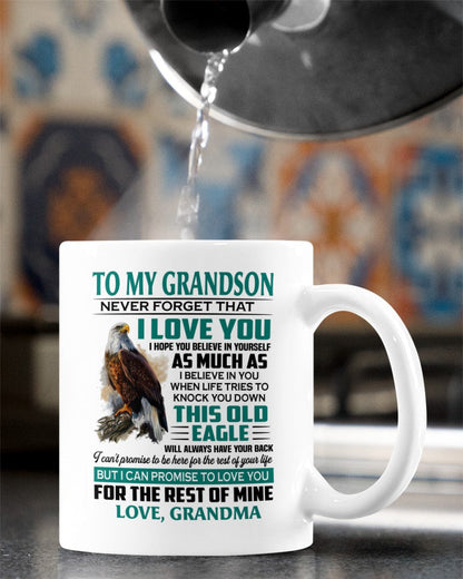 TO GRANDSON MUG 02 - GIFT FROM GRANDMA - tracy00