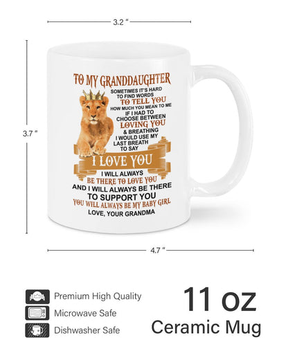 TO GRANDDAUGHTER MUG 01 - GIFT FROM GRANDMA - tracy00