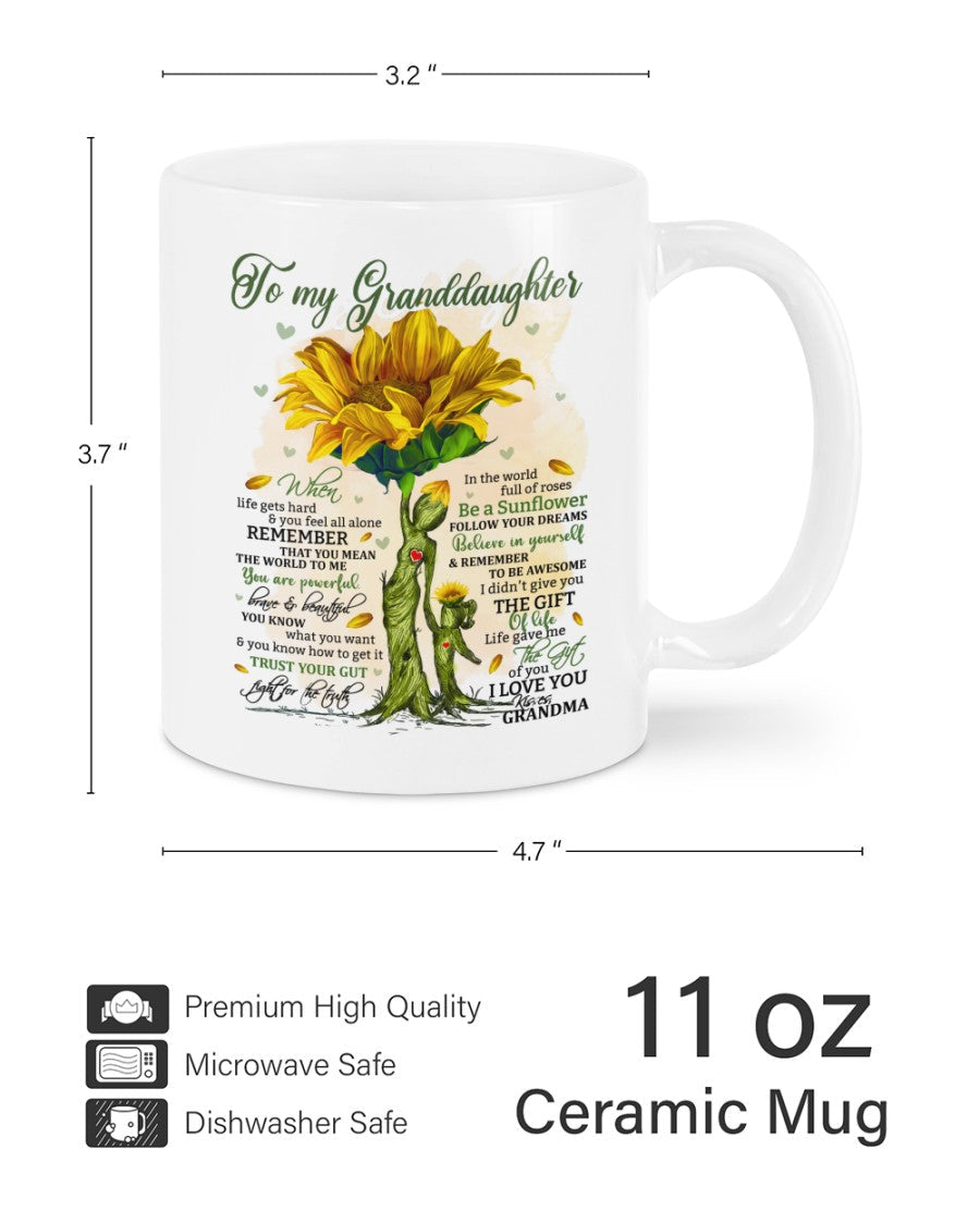 TO GRANDDAUGHTER MUG 02 - GIFT FROM GRANDMA - tracy00