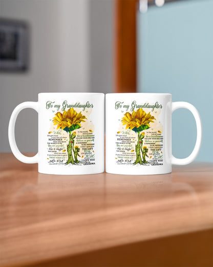 TO GRANDDAUGHTER MUG 02 - GIFT FROM GRANDMA - tracy00
