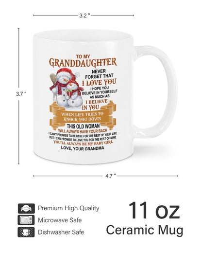TO GRANDDAUGHTER MUG 03 - GIFT FROM GRANDMA - tracy00