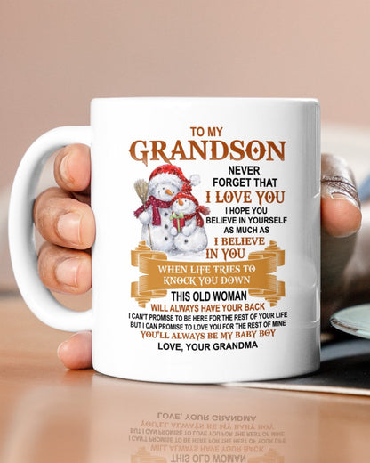 TO GRANDSON MUG 01 - GIFT FROM GRANDMA - tracy00