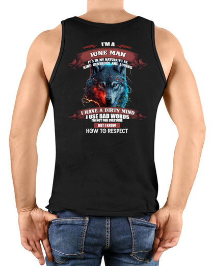 JUNE - KNOW HOW TO RESPECT - BIRTHDAY T-SHIRT FOR MEN - tracy06 (SKU12-162-06)