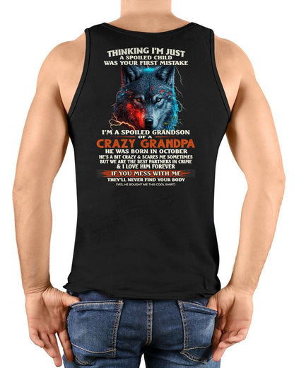 OCTOBER - SPOILED GRANDSON - GIFT FROM GRANDPA - tracy10 (SKU26T-01-43-10)