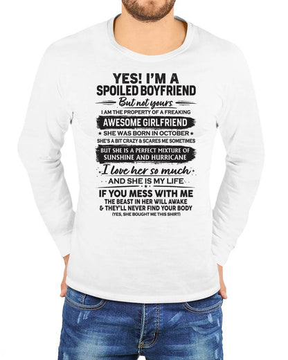 OCTOBER - I'M A SPOILED BOYFRIEND - GIFT FROM WIFE/GIRLFRIEND - tracy10 (SKU26T-01250-10)