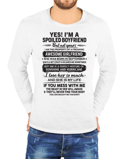 SEPTEMBER - I'M A SPOILED BOYFRIEND - GIFT FROM WIFE/GIRLFRIEND - tracy09 (SKU26T-01250-09)