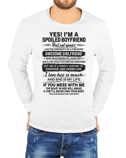 JANUARY - I'M A SPOILED BOYFRIEND - GIFT FROM WIFE/GIRLFRIEND - tracy01 (SKU26T-01250-01)