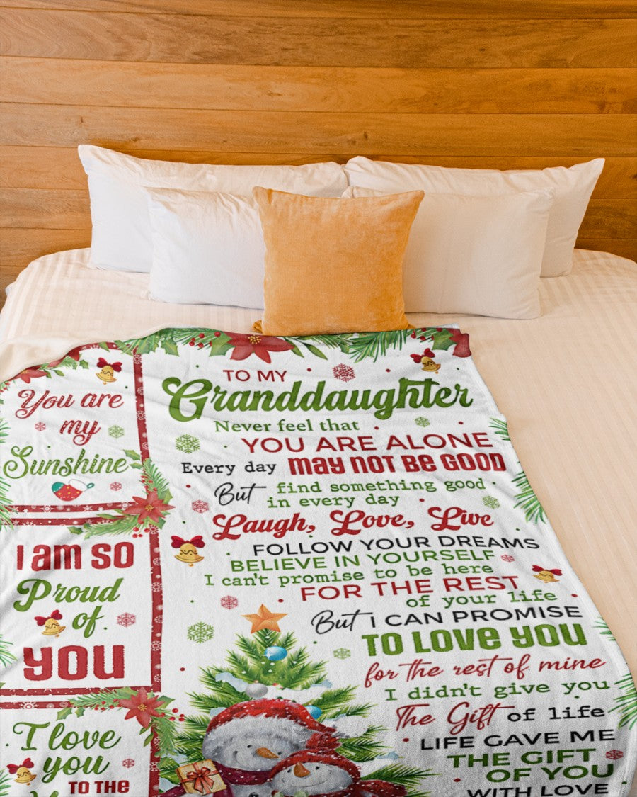 BLANKET FOR GRANDDAUGHTER – COMFORT & WARMTH CHRISTMAS GIFT FROM GRANDPA  Sherpa Fleece Quilt Blanket tracy00 (SKUB10-184)