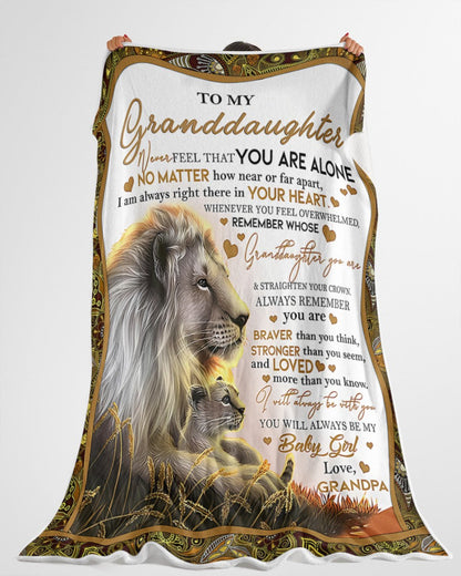 BLANKET FOR GRANDDAUGHTER – COMFORT & WARMTH GIFT FROM GRANDPA  Sherpa Fleece Quilt Blanket tracy00 (SKUB11-54)