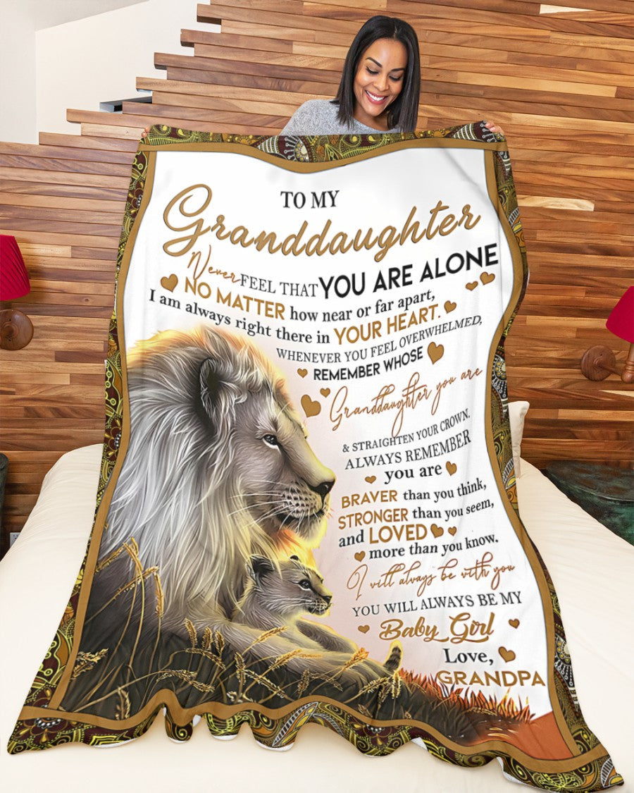 BLANKET FOR GRANDDAUGHTER – COMFORT & WARMTH GIFT FROM GRANDPA  Sherpa Fleece Quilt Blanket tracy00 (SKUB11-54)