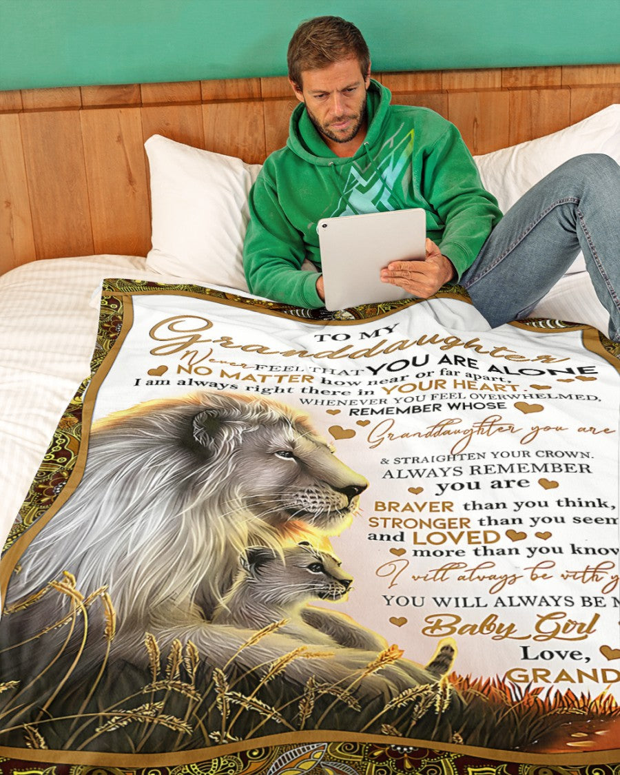 BLANKET FOR GRANDDAUGHTER – COMFORT & WARMTH GIFT FROM GRANDPA  Sherpa Fleece Quilt Blanket tracy00 (SKUB11-54)