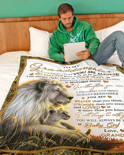 BLANKET FOR GRANDDAUGHTER – COMFORT & WARMTH GIFT FROM GRANDPA  Sherpa Fleece Quilt Blanket tracy00 (SKUB11-54)