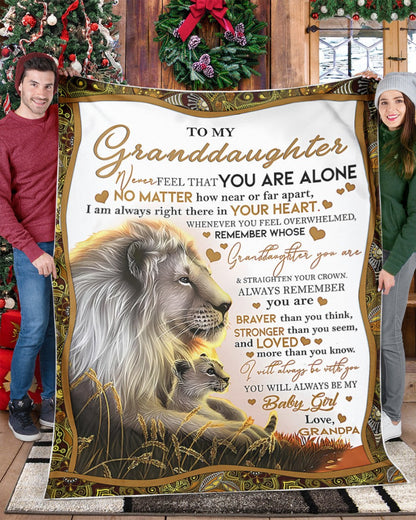 BLANKET FOR GRANDDAUGHTER – COMFORT & WARMTH GIFT FROM GRANDPA  Sherpa Fleece Quilt Blanket tracy00 (SKUB11-54)