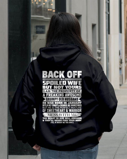 JANUARY - BACK OFF! I'M A SPOILED WIFE - GIFT FROM HUSBAND - tracy01 (SKU2604-322-01)