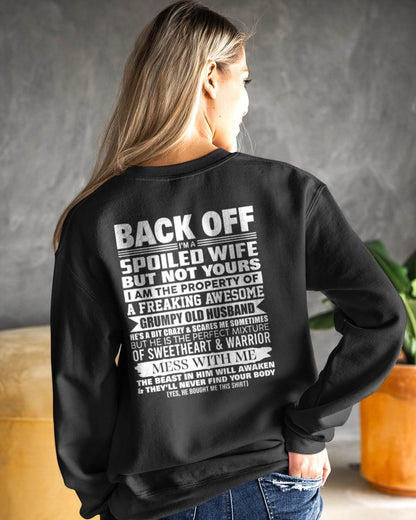 BACK OFF! I'M A SPOILED WIFE - GIFT FROM HUSBAND - tracy00 (SKU2604-322-00)