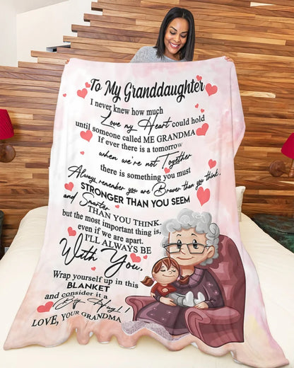 Blanket FOR GRANDDAUGHTER – COMFORT & WARMTH GIFT FROM GRANDMA Sherpa Fleece Quilt Blanket TRACY00 (SKUB06-79)