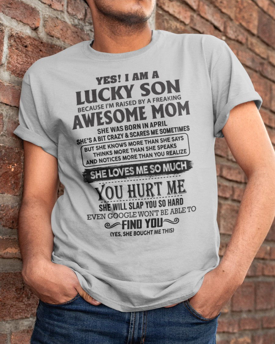 April - Awesome Mom - Perfect Gift For Your Son From Mom - XUAN04 (SKU-LKW-04)