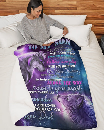 The Perfect Gift For Your Son Blanket - From Dad (SKUB10-BXUAN)
