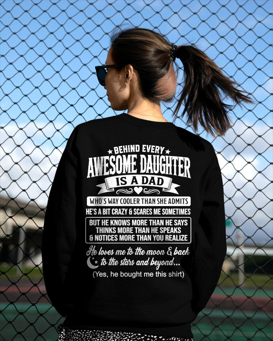 "DAD COOLER THAN DAUGHTER ADMITS" T-shirt From DAD - TRACY00 (SKU2606-249-00)
