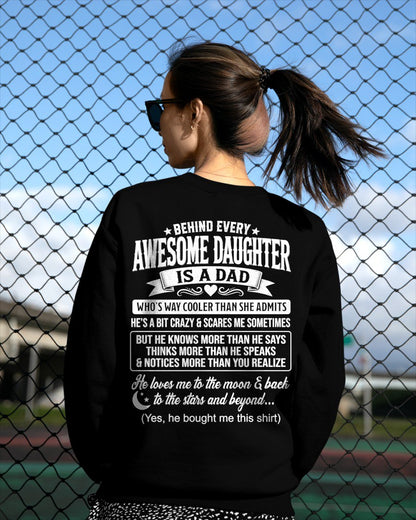 "DAD COOLER THAN DAUGHTER ADMITS" T-shirt From DAD - TRACY00 (SKU2606-249-00)