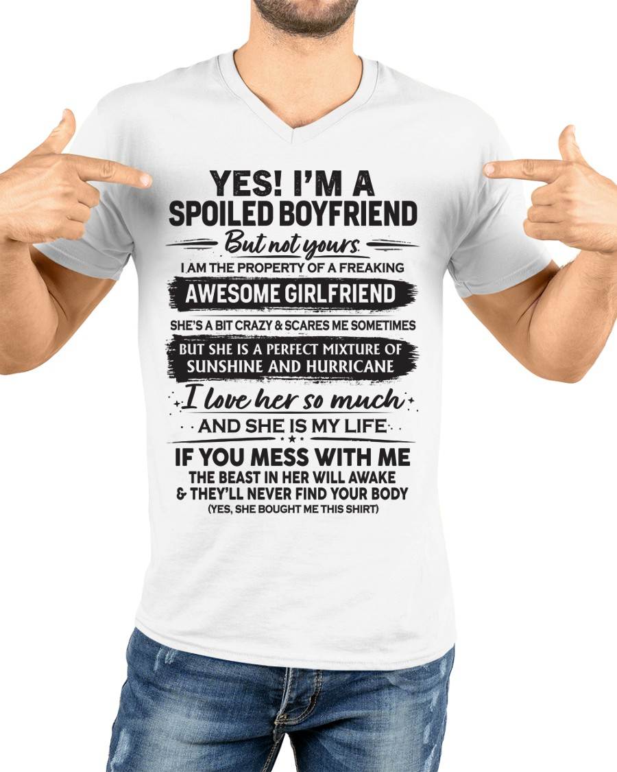 I'M A SPOILED BOYFRIEND - GIFT FROM WIFE/GIRLFRIEND - tracy00 (SKU26T-01250-00)
