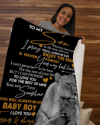 Special gift for Son - from mom Blanket (SKUB06-105)