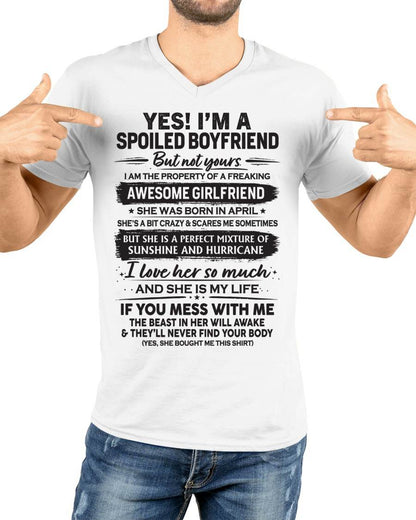 APRIL - I'M A SPOILED BOYFRIEND - GIFT FROM WIFE/GIRLFRIEND - tracy04 (SKU26T-01250-04)