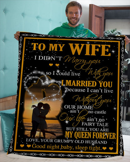 Special Gift For Your Wife Blanket - From Husband (SKUB07-28)