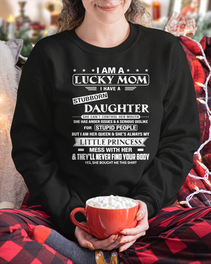 AS A LUCKY MOM T-Shirt From DAUGHTER - TRACY00 (SKU2603-175-00)