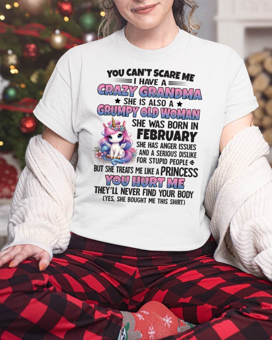 FEBRUARY - YOU CAN'T SCARE ME - GIFT FROM GRANDMA - tracy02 (SKU09-106-02)