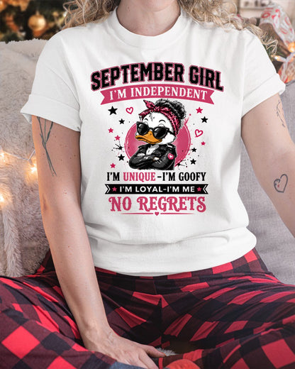 SEPTEMBER - I'M UNIQUE GOOFY LOYAL T-shirt For WOMAN - TRACY09 (SKU2608-421-09)