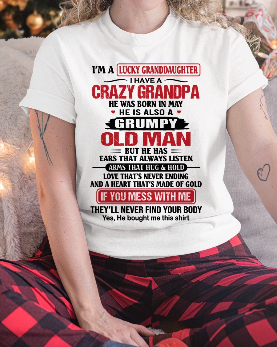 MAY - LUCKY GRANDDAUGHTER HAVE A GRANDPA From GRANDPA - TRACY05 (SKU2607-04-05)